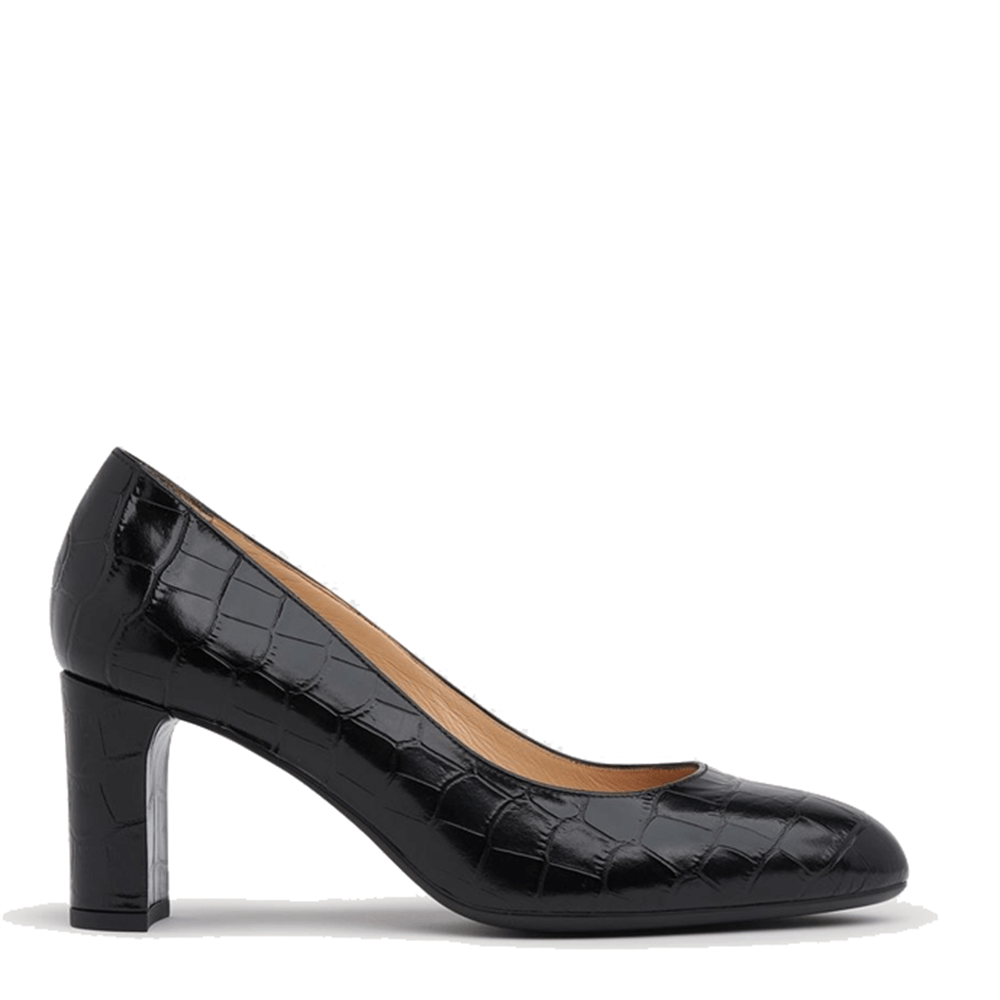 Bennett Winola Black Croc Effect Courts