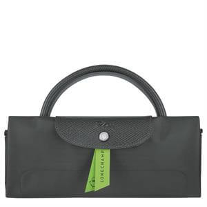 LONGCHAMP Le Pliage Green Pouch with Handle (Graphite)