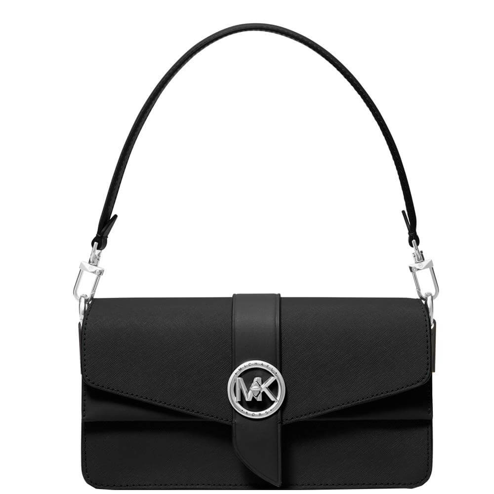 MICHAEL Michael Kors 'greenwich Medium' Shoulder Bag in Black