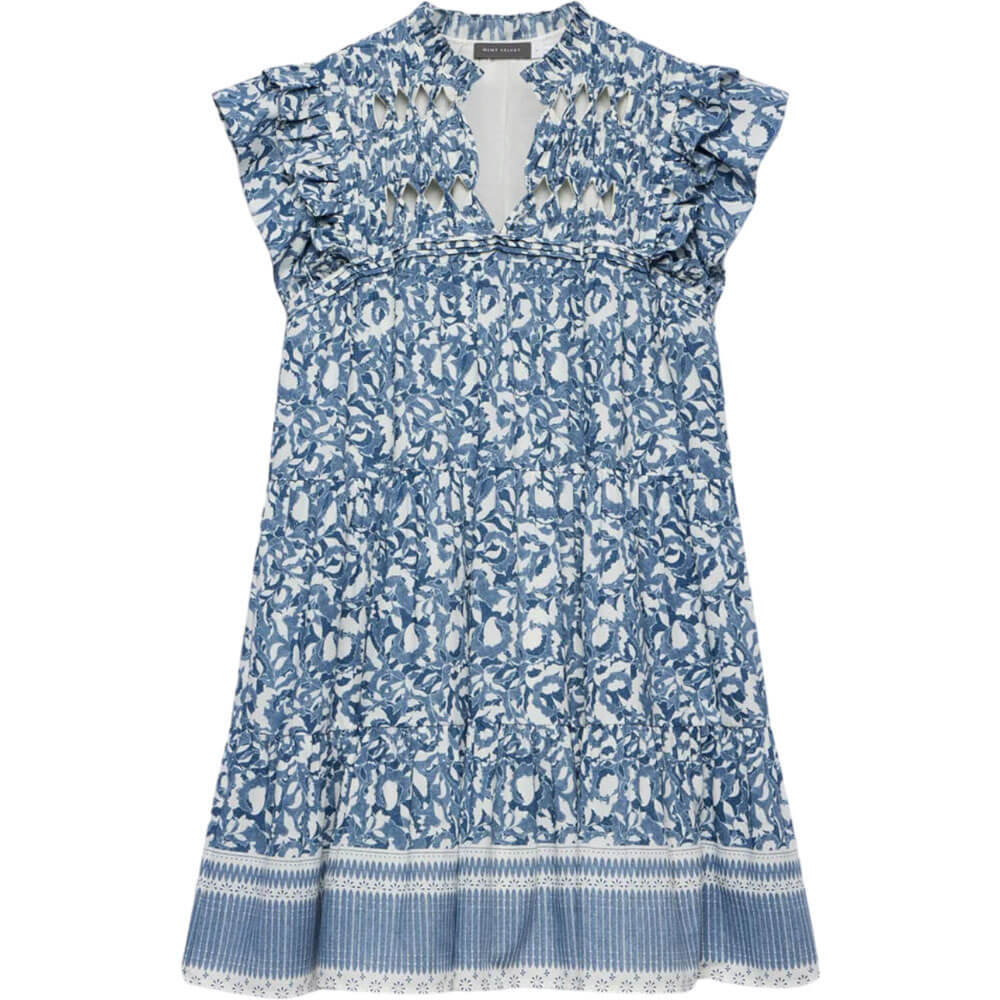 Mint Velvet Blue Print Mini Dress | Jarrolds, Norwich