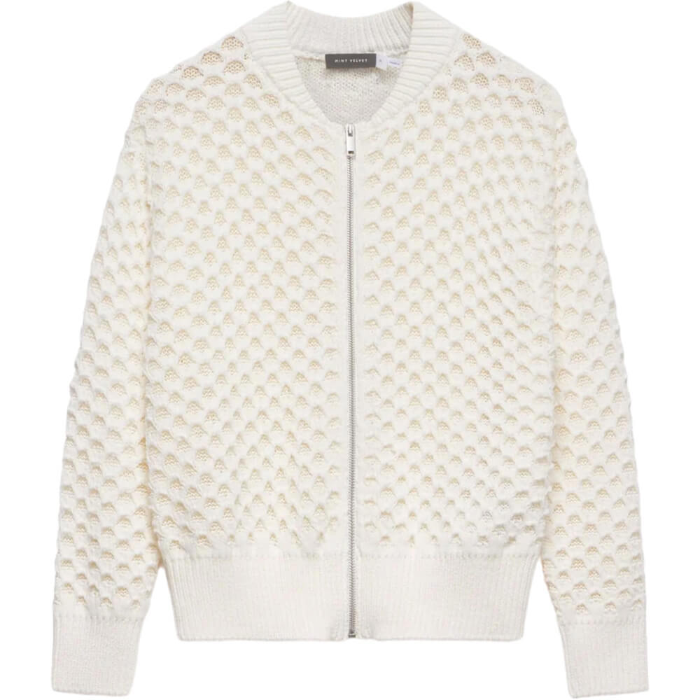 Mint Velvet Cream Cotton Bomber Jacket | Jarrolds, Norwich