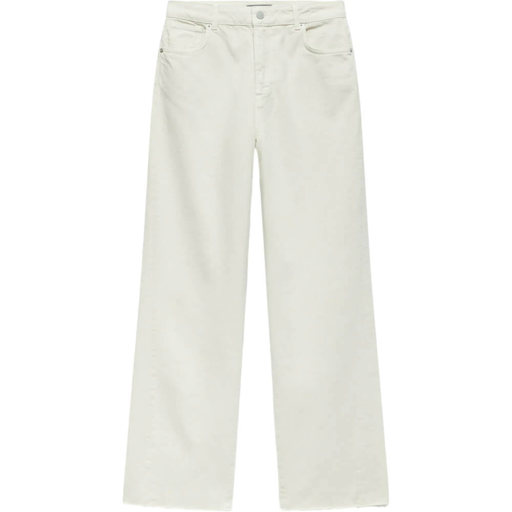 Mint Velvet Cream Relaxed Wide Jeans | Jarrolds, Norwich