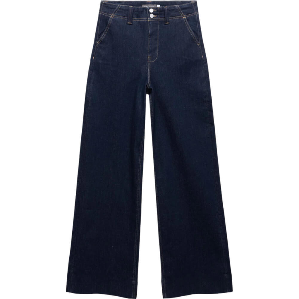 Mint Velvet Dark Indigo Tailored Wide Jeans Jarrolds, Norwich