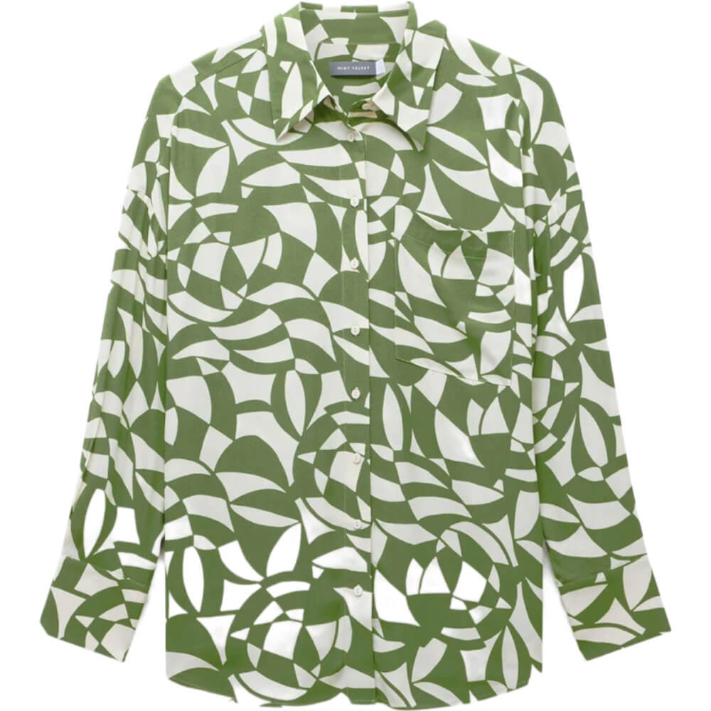 mint velvet green shirt