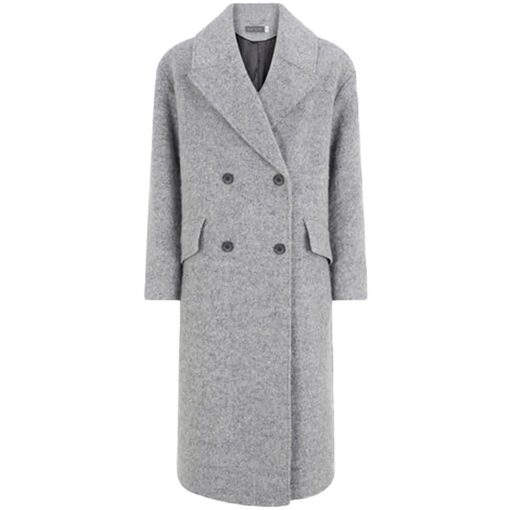 Mint Velvet Grey Textured Coat | Jarrolds, Norwich