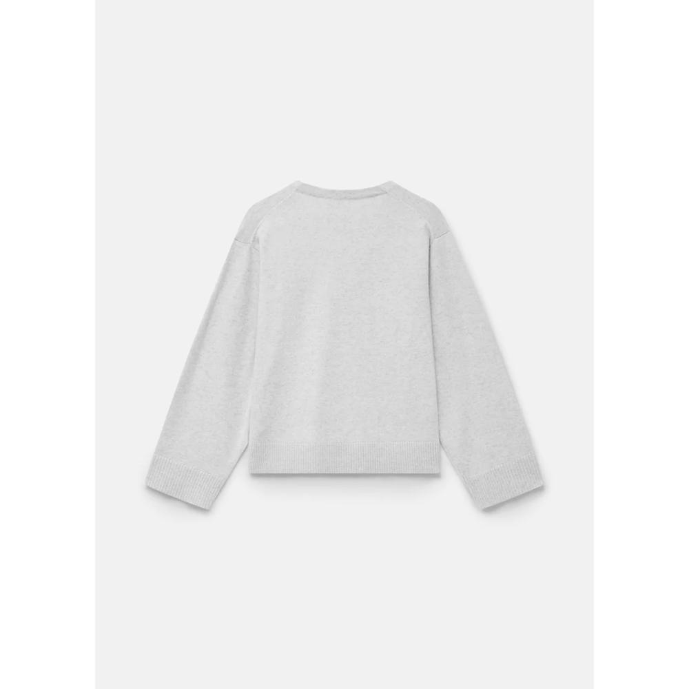 Mint Velvet Diamond Knit Jumper, Light Grey, XS