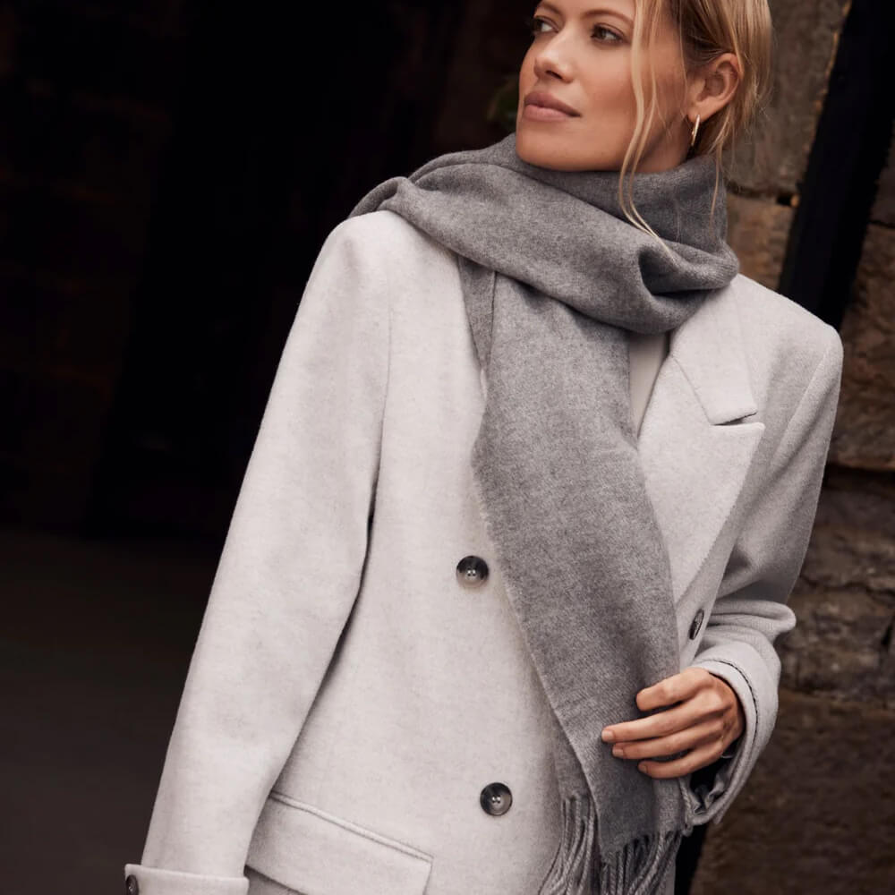 Mint velvet grey sale blocked coat