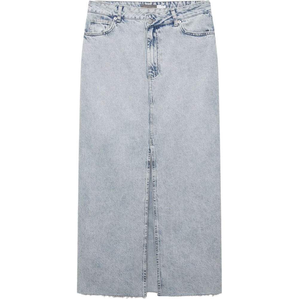Mint Velvet Light Indigo Denim Maxi Skirt | Jarrolds, Norwich