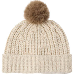 Mint Velvet Neutral Knit Pom Pom Hat Jarrolds, Norwich
