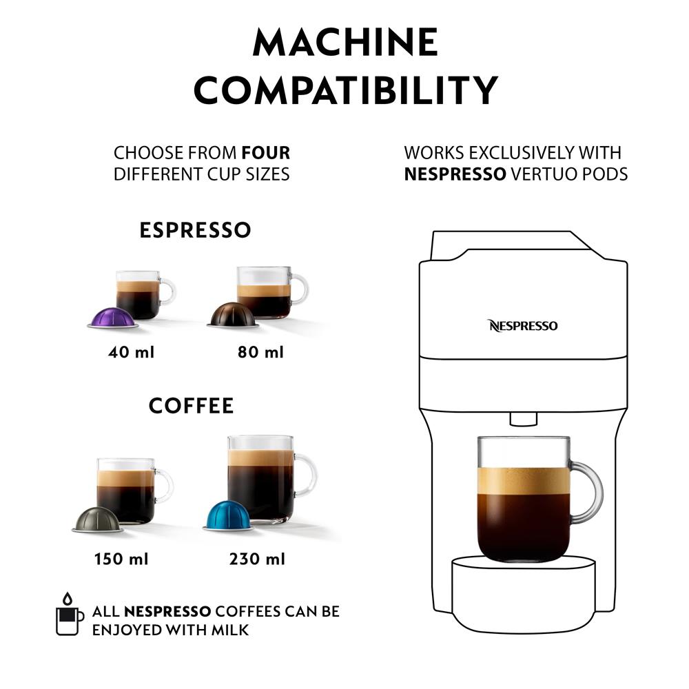 Coffee machine Nespresso Vertuo Pop Liquorice Black