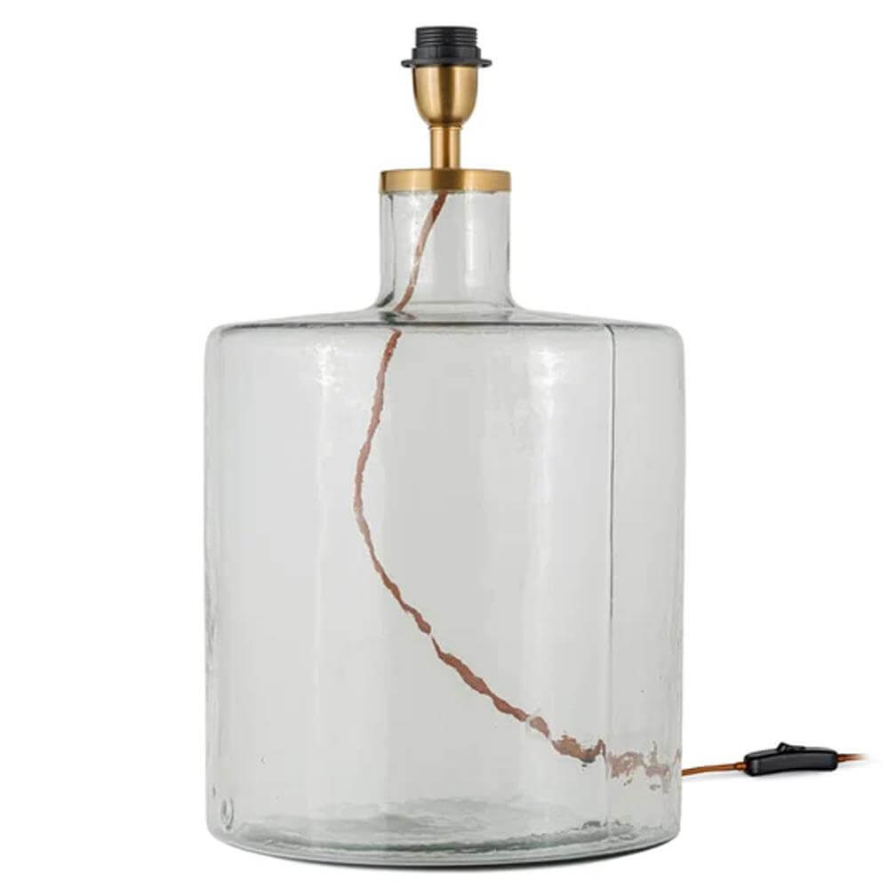 Recycled Glass Bottle Lamp Base, Large