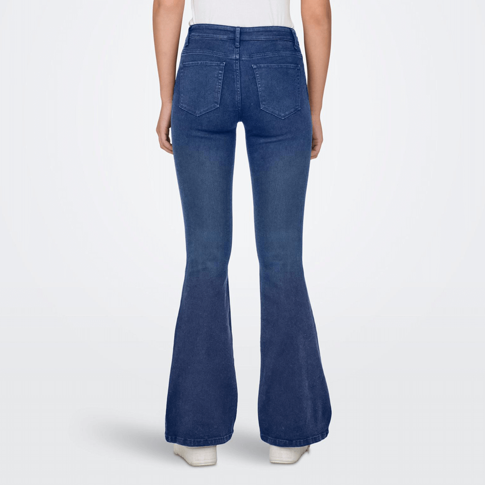 Buy Specialcal Toddler Little Kid Girls Denim Jeans Bell Bottom Flare Pants  Leggings Trousers (5-6Y, Blue) at