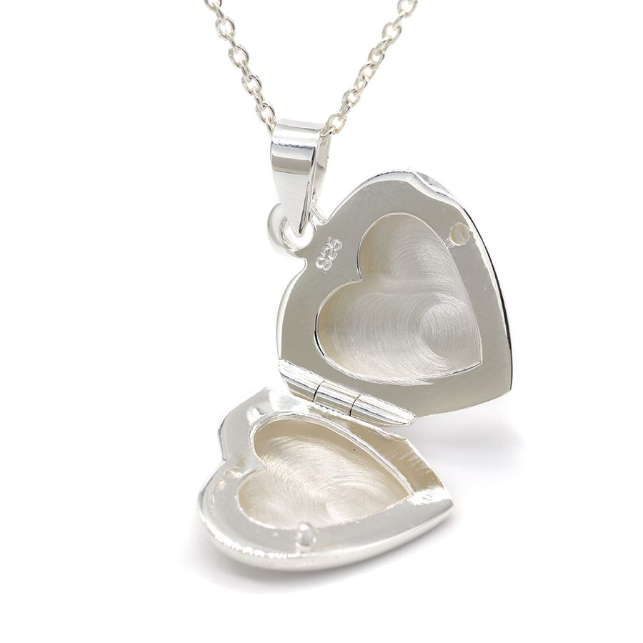 Sterling silver clearance heart shaped locket