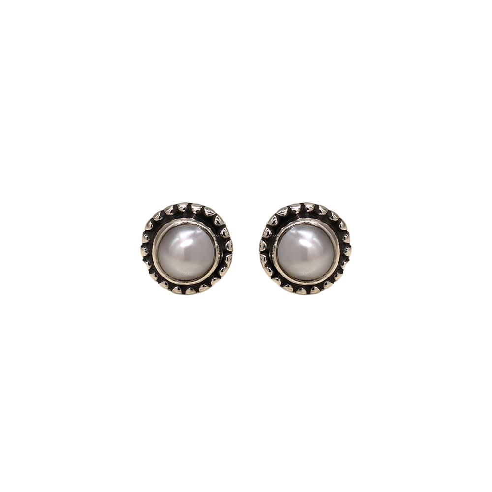 Sterling silver pearl on sale studs