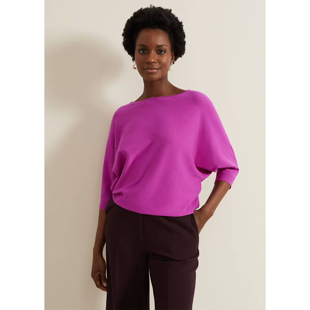 Phase Eight Cristine Knit Jumper Purple Phase Eight Cristine Knit Jumper Purple