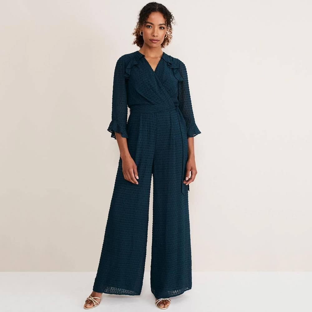 Phase Eight Hattie Wrap Wide Leg Jumpsuit