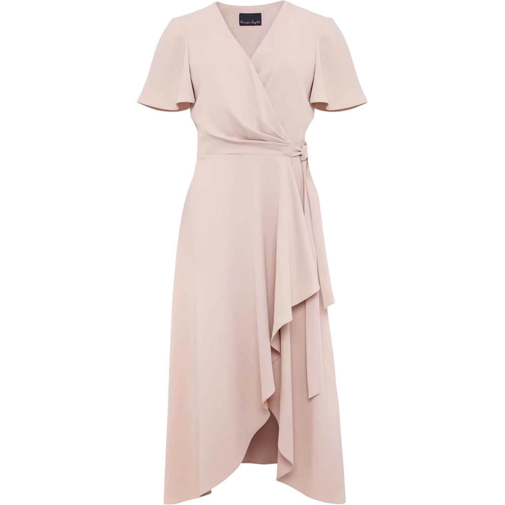 Julissa Frill Wrap Midi Dress