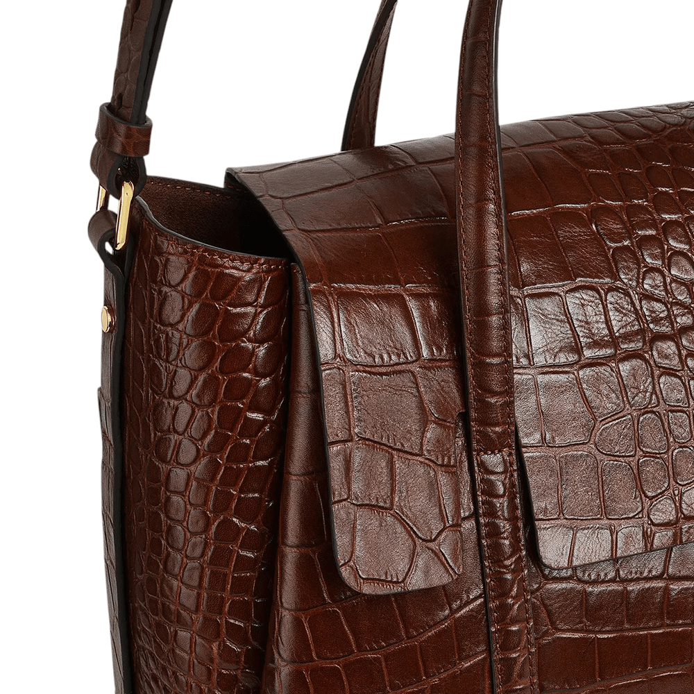 Radley The Chancery Croc-Effect Medium Flapover Grab Bag