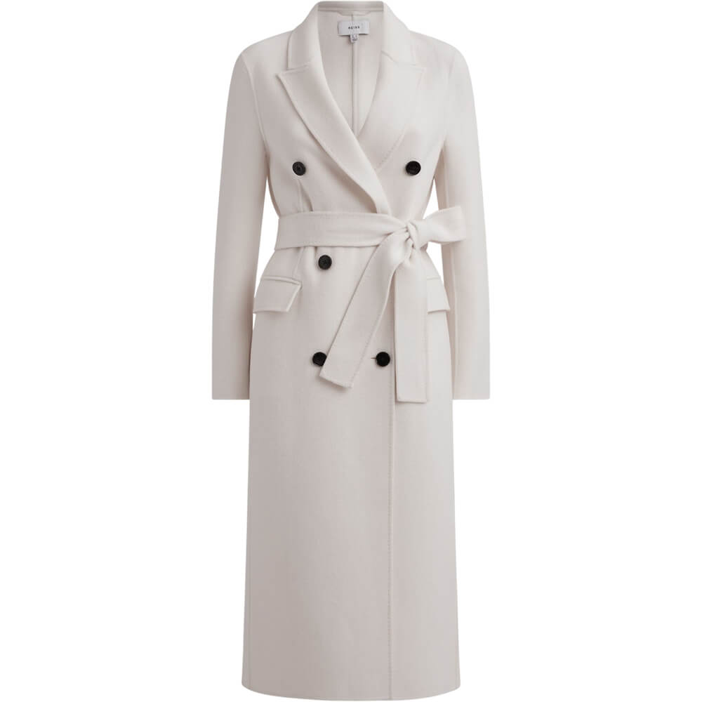 REISS ARLA Relaxed Wool Blend Blindseam Belted Coat | Jarrolds, Norwich
