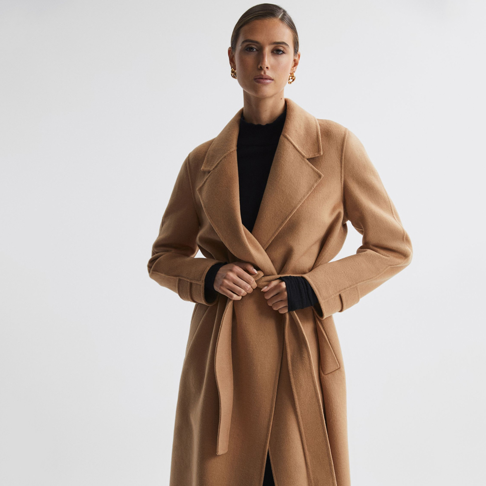 REISS EMILE Wool Belted Blindseam Coat | Jarrolds, Norwich