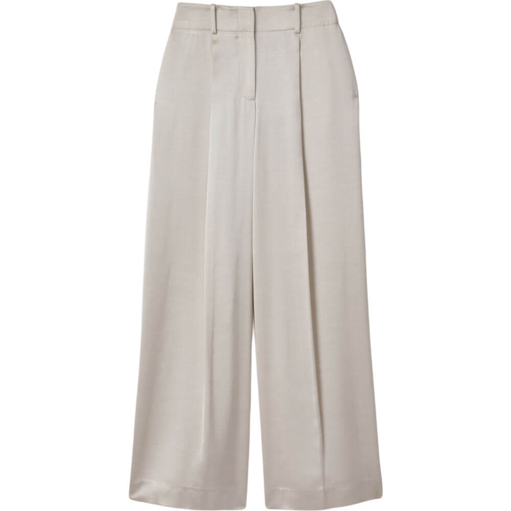 REISS ISLA Satin Wide Leg Trousers | Jarrolds, Norwich