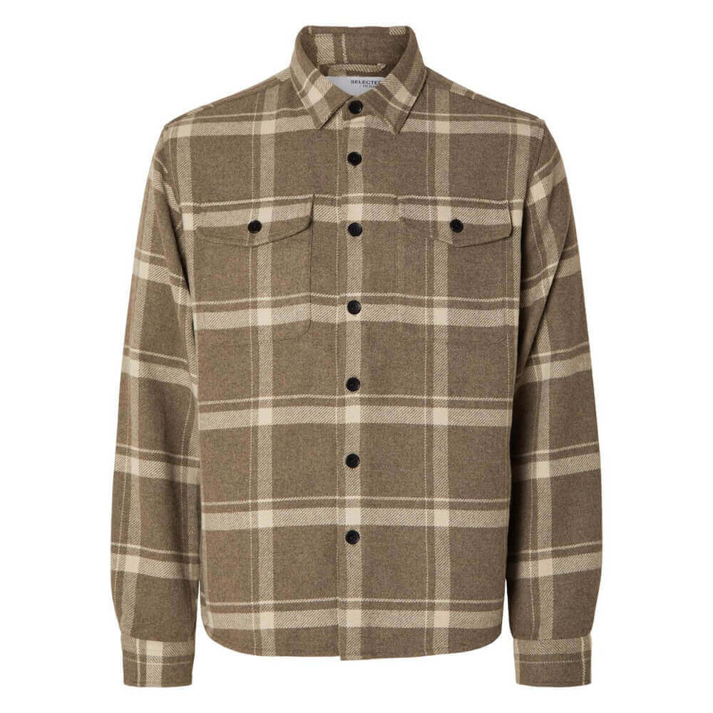 Selected Homme Plaid Overshirt | Jarrolds, Norwich