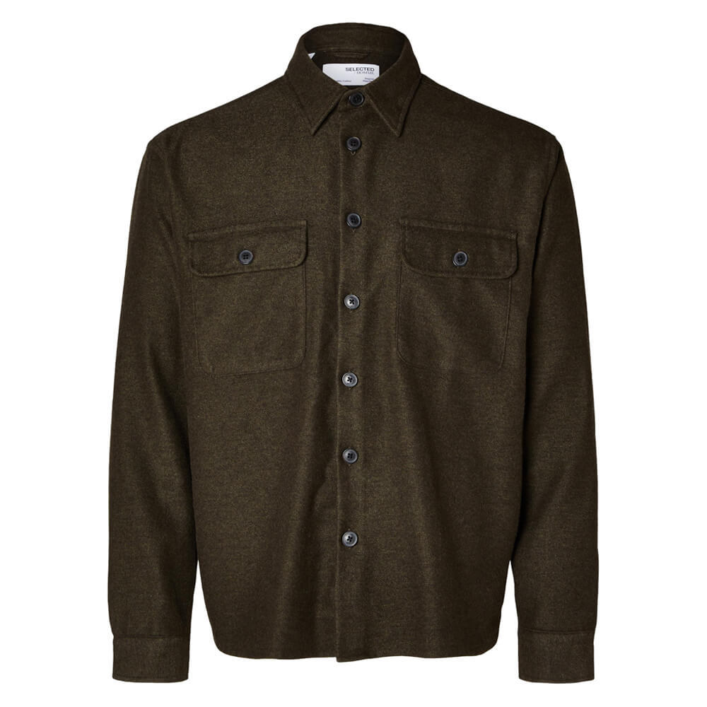 Selected Homme Long Sleeved Overshirt | Jarrolds, Norwich