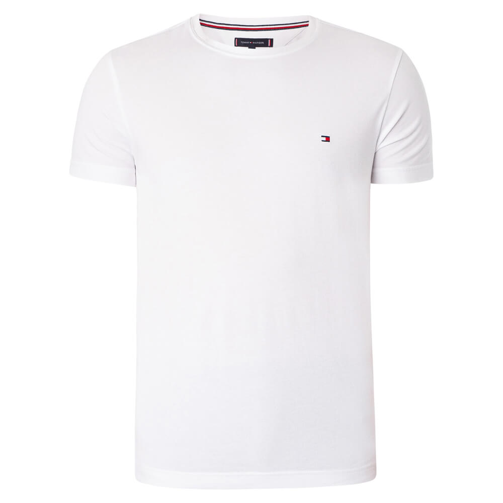 Tommy Hilfiger Stretch Slim Fit T-Shirt - XL, White