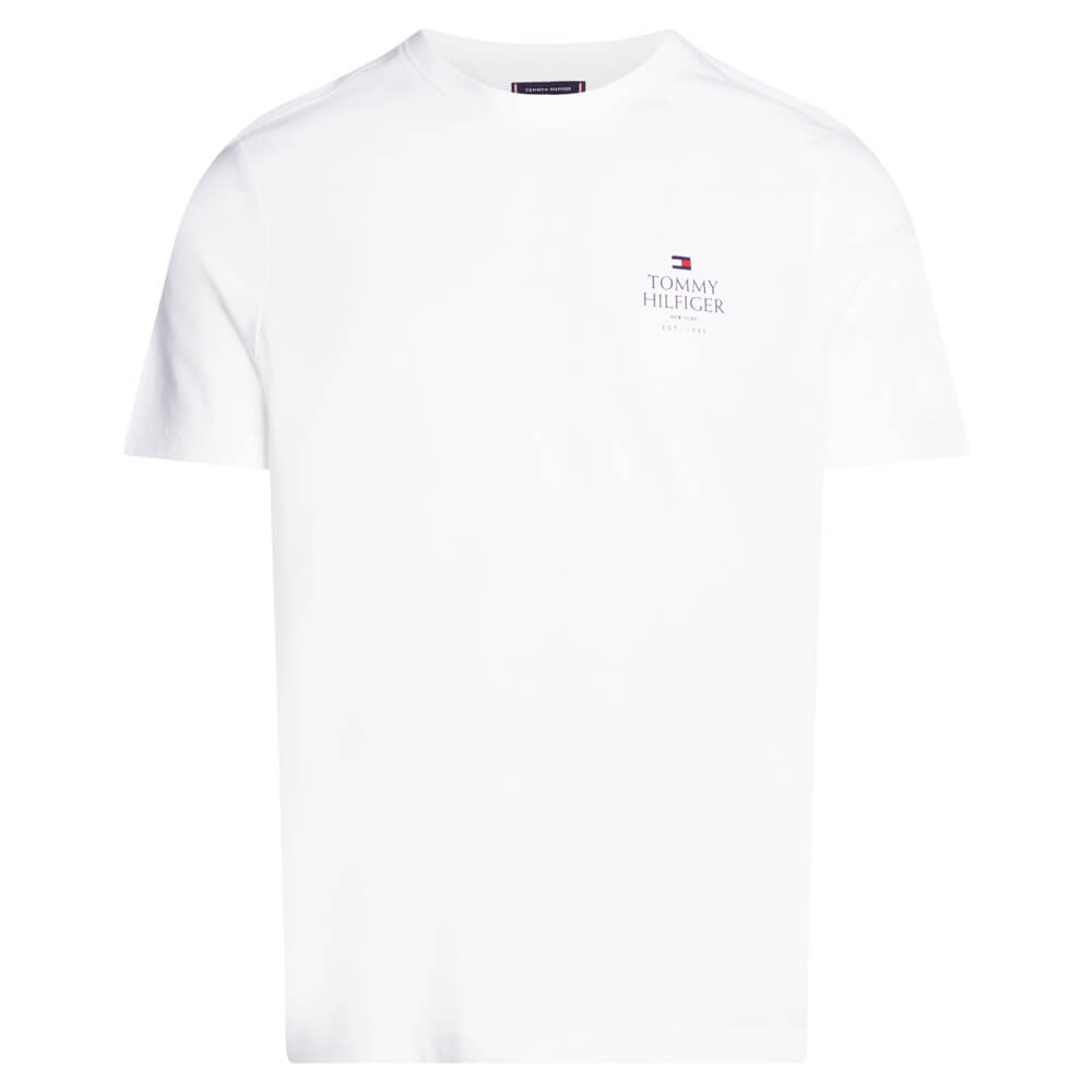 Tommy Hilfiger Logo Crew Neck T-Shirt - M, White