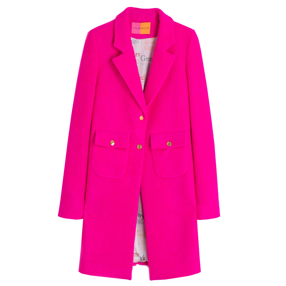 pink neon coat