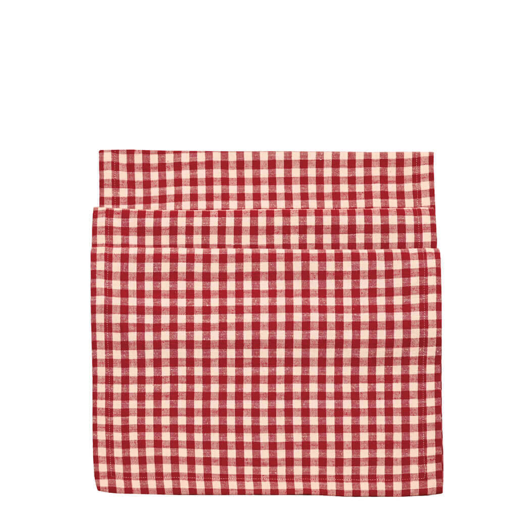 Walton & Co Red Gingham Table Runner | Jarrolds, Norwich