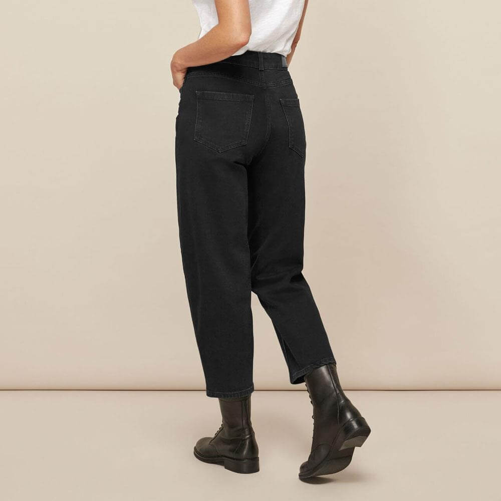 Whistles High Waist Organic Barrel Leg Jeans Jarrolds, Norwich