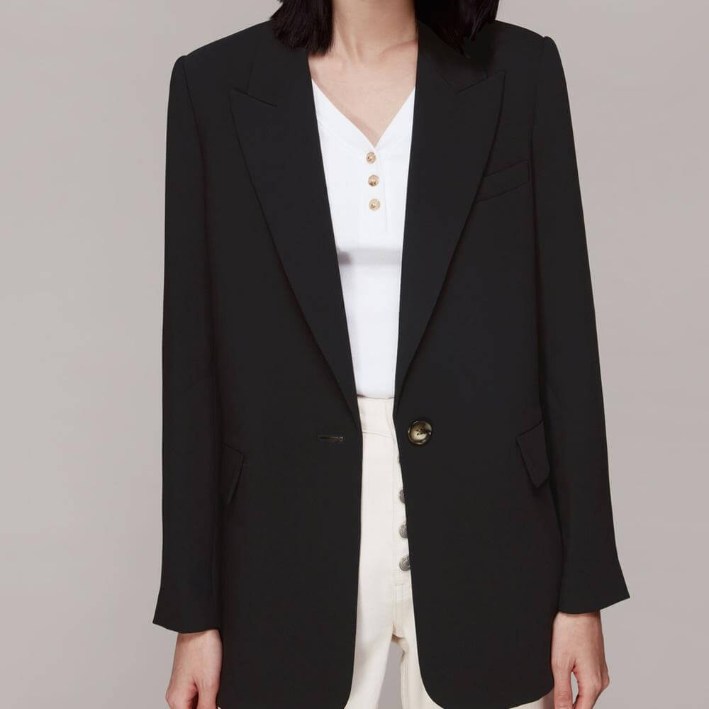 Crepe Boyfriend Blazer