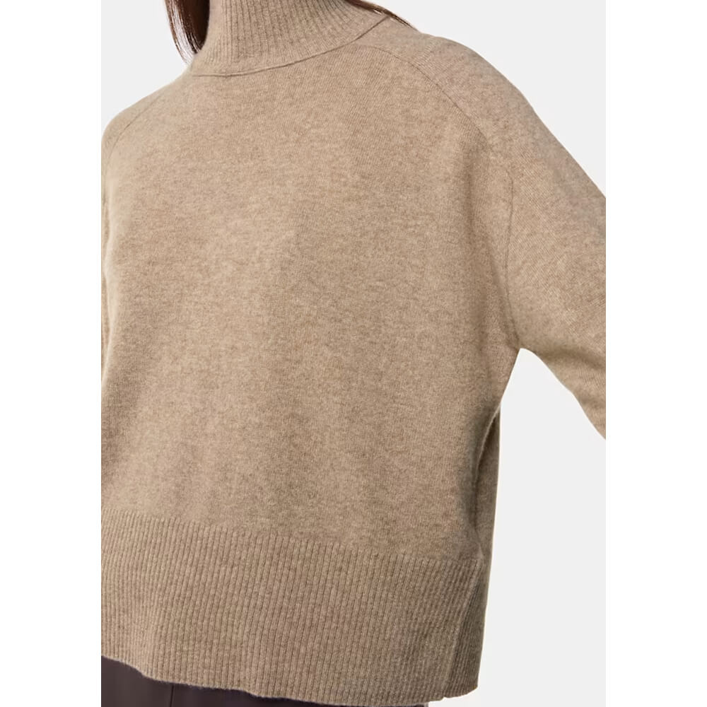 Whistles Oatmeal Cashmere Funnel Neck Whistles Oatmeal Cashmere Funnel Neck