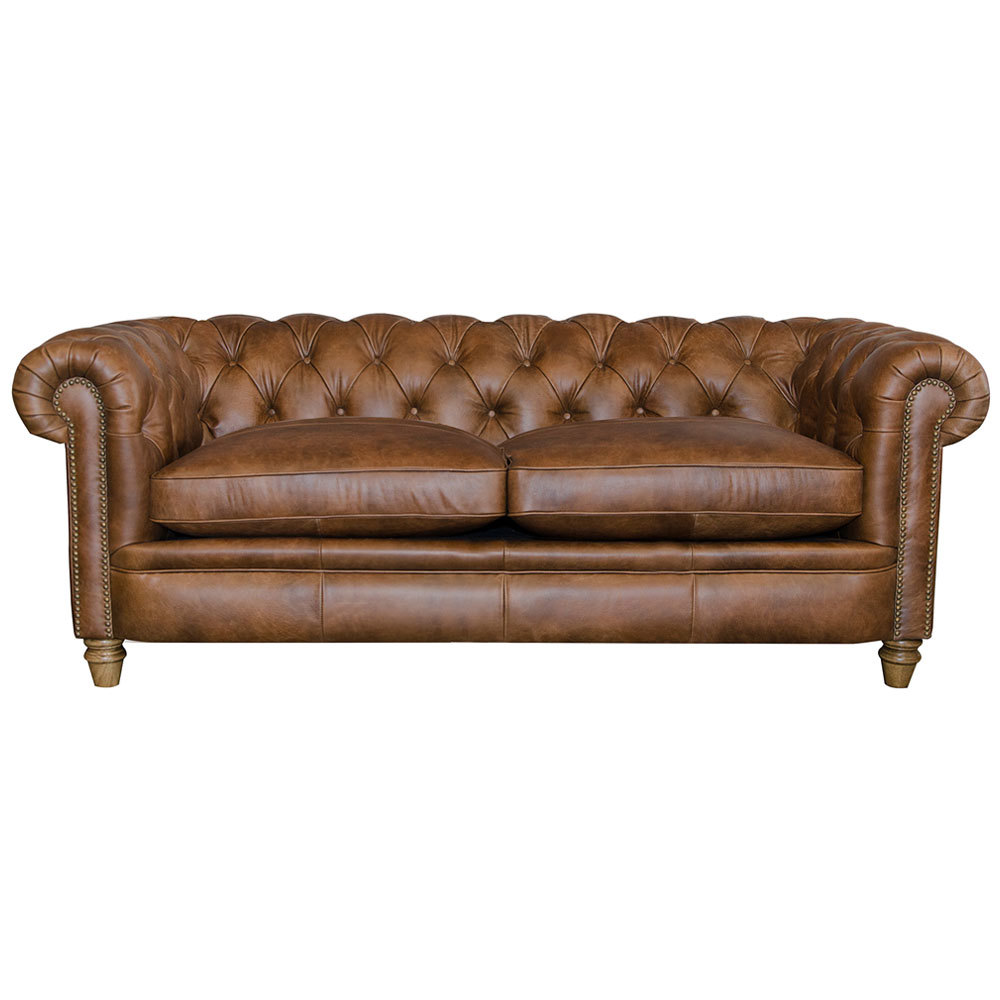 Abraham Junior Large Sofa Leather | Jarrolds, Norwich