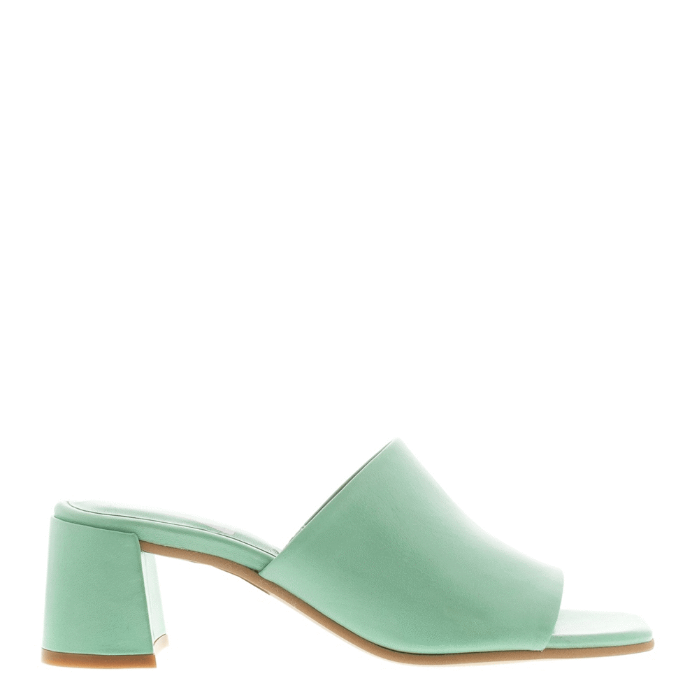 Carl Scarpa Talulla Leather Block Heel Mule Sandal